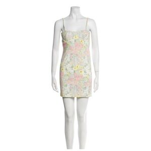 ALICE + OLIVIA Stretch Floral Art Bustier Bodycon Dress Size 4